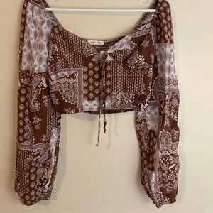 pacsun cropped long sleeve